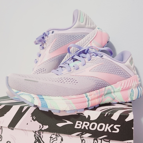Brooks Shoes - PASTEL Brooks Adrenaline GTS 22 EMPOWER Purple Pink 7.5 Running Shoes NWT Cute!